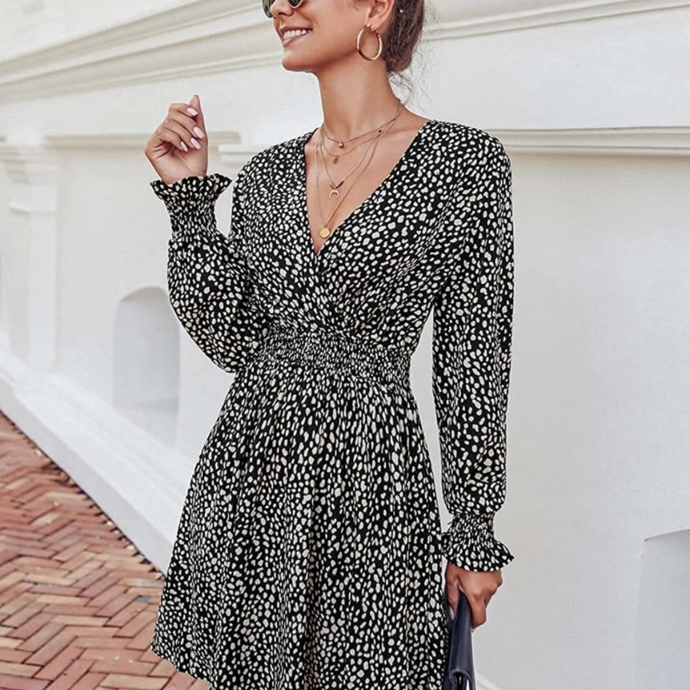 Womens animal print dress size medium